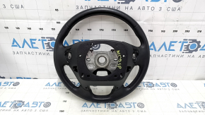 Naked steering wheel Honda Accord 13-17 leather, black, with rear pad, scratches, bumps