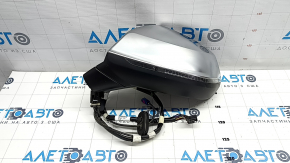 Left side mirror complete Audi Q5 80A 18-24 turn signal, auto-dimming, heating, BSM, camera, 15+4 pins, aluminum, sand