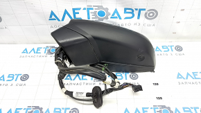 Left side mirror complete Audi Q5 80A 18-24 turn signal, auto-dimming, heating, BSM, camera, 15+4 pins, aluminum, sand