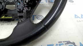 Naked steering wheel Honda Accord 13-17 leather, black, with rear pad, scratches, scuffs, bumps, dents