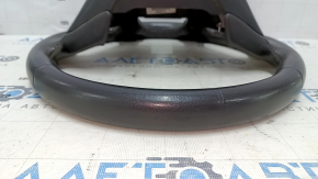 Naked steering wheel Honda Accord 13-17 leather, black, with rear pad, scratches, scuffs, bumps, dents