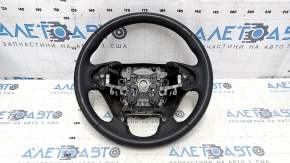 Naked steering wheel Honda Accord 13-17 leather, black, with rear pad, under petals, scratches, dents, scuffs