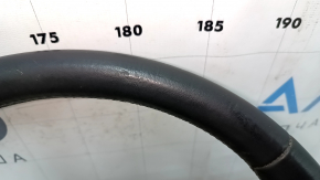 Naked steering wheel Honda Accord 13-17 leather, black, with rear pad, under petals, scratches, dents, scuffs