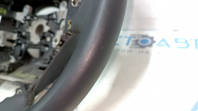 Naked steering wheel Honda Accord 13-17 leather, black, with rear pad, under petals, scratches, dents, scuffs
