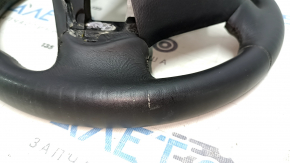 Naked steering wheel Honda Accord 13-17 leather, black, with rear pad, under petals, scratches, dents, scuffs