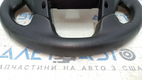 Naked steering wheel Honda Accord 13-17 leather, black, with rear pad, under petals, scratches, dents, scuffs