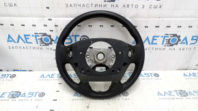 Naked steering wheel Honda Accord 13-17 leather, black, with rear pad, under petals, scratches, dents, scuffs