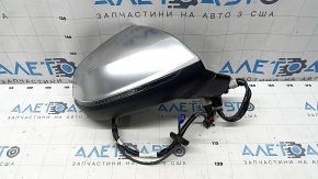 Side mirror right Audi Q5 80A 18-24 turn signal, auto-dimming, heated, BSM, camera, 15+4 pins, aluminum, sand, melted