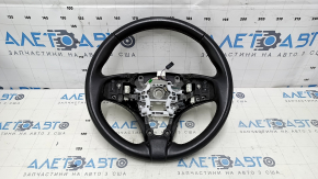 Steering wheel bare Acura MDX 14-18 pre-rest leather black, with rear pad, scratches
