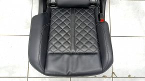 Rear row of seats 2nd row right Audi Q5 80A 18-24 leather black with gray stitching, Sport, S-Line, scratch, dented