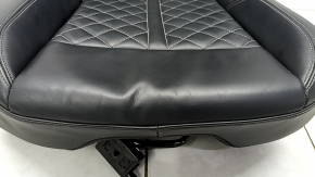 Rear row of seats 2nd row right Audi Q5 80A 18-24 leather black with gray stitching, Sport, S-Line, scratch, dented
