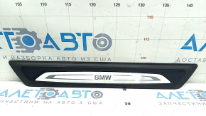 Door sill outer front left BMW X1 F48 16-22 black with chrome molding X-line, Sport-line, bumps, scratch