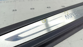 Door sill outer front left BMW X1 F48 16-22 black with chrome molding X-line, Sport-line, bumps, scratch