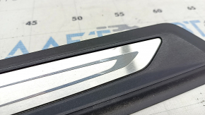 Door sill outer front left BMW X1 F48 16-22 black with chrome molding X-line, Sport-line, bumps, scratch