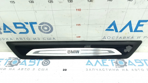 Door sill outer front right BMW X1 F48 16-22 black with chrome molding X-line, Sport-line, scuffs