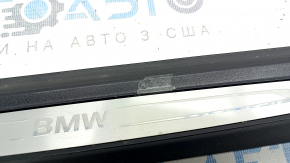 Door sill outer front right BMW X1 F48 16-22 black with chrome molding X-line, Sport-line, scuffs