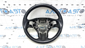 Naked steering wheel Honda CRZ 11-16 leather black, with rear pad, scratches, scuffs, bumps