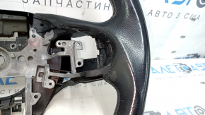 Naked steering wheel Honda CRZ 11-16 leather black, with rear pad, scratches, scuffs, bumps