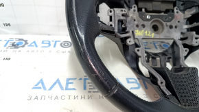 Naked steering wheel Honda CRZ 11-16 leather black, with rear pad, scratches, scuffs, bumps