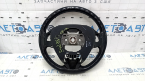 Naked steering wheel Honda CRZ 11-16 leather black, with rear pad, scratches, scuffs, bumps