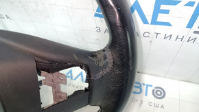 Naked steering wheel Honda CRZ 11-16 leather black, with rear pad, scratches, scuffs, bumps