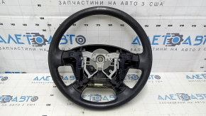 Naked steering wheel Toyota Sequoia 08-16 rubber black, without buttons and cruise control, worn, scratches