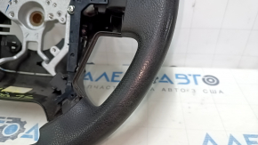 Naked steering wheel Toyota Sequoia 08-16 rubber black, without buttons and cruise control, worn, scratches