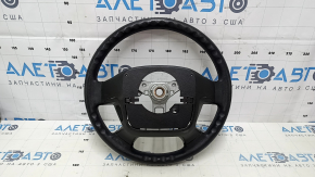 Naked steering wheel Toyota Sequoia 08-16 rubber black, without buttons and cruise control, worn, scratches