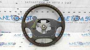 Naked steering wheel Toyota Highlander 01-07 gray rubber, scratches, needs cleaning