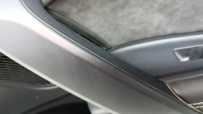 Door trim card front right Audi Q5 80A 18-20 leather black with Alcantara, armrest black leather with gray stitching, Bang & Olufsen, scratch