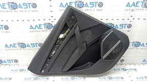 Door trim card rear left Audi Q5 80A 18-20 leather black with Alcantara, armrest black leather with gray stitching, Bang & Olufsen, dent