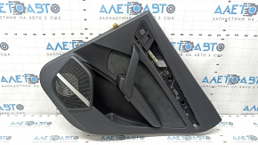 Door trim card rear right Audi Q5 80A 18-20 leather black with Alcantara, carbon insert, Bang & Olufsen