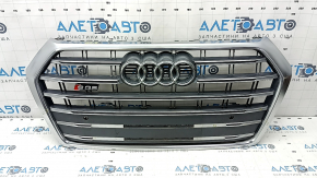 Radiator grill assembly Audi Q5 80A 18-20 chrome for parking sensors, S-Line