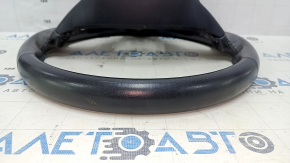 Naked steering wheel Toyota Highlander 14-19 leather black, scratches, worn