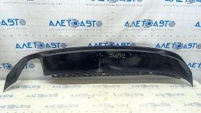 Rear bumper lip VW Passat b8 16-19 USA R-Line, glossy black, scratches