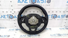 Naked steering wheel Jeep Compass 17-21 leather, black, bumps, scratches