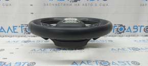 Steering wheel assembly Audi Q5 80A 18-20 leather black with gray stitching, beveled, S-Line, with buttons and Airbag, scratches