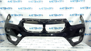 Front bumper bare BMW X1 F48 16-19 white, for parking sensors, bumpers, dents