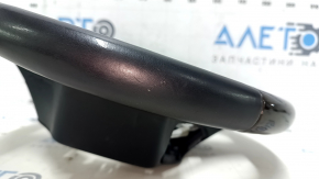 Bare steering wheel Lexus ES300h ES350 13-15 prerest, black leather, dark wood, without plug, scratches, bumps