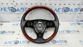 Naked steering wheel Lexus ES350 07-09 gray leather, mahogany, scratches, bumps