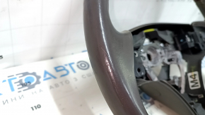 Naked steering wheel Lexus ES350 07-09 gray leather, mahogany, scratches, bumps