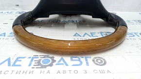 Naked steering wheel Lexus ES300h ES350 13-16 prerest, black leather, light wood, heated, scratches, bumps