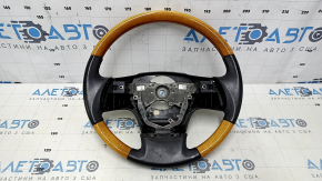 Bare steering wheel Lexus RX350 RX450h 10-12 pre-rest leather brown light wood, worn, scratches, bumps