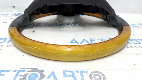 Bare steering wheel Lexus RX350 RX450h 10-12 pre-rest leather brown light wood, worn, scratches, bumps