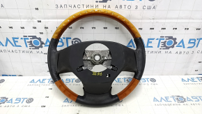 Bare steering wheel Lexus RX350 RX450h 10-12 pre-rest leather brown light wood, worn, scratches, bumps