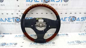 Naked steering wheel Lexus ES350 07-09 leather, black, light wood, scratches, bumps