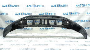 Front bumper lip BMW X1 F48 16-19 structure, for parking sensors, non-factory holes, scratches, bumps