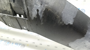Front bumper lip BMW X1 F48 16-19 structure, for parking sensors, non-factory holes, scratches, bumps