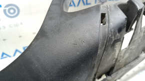 Front bumper lip BMW X1 F48 16-19 structure, for parking sensors, non-factory holes, scratches, bumps