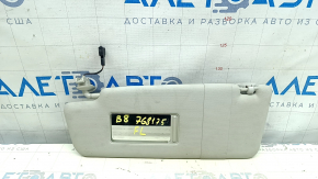 Left visor VW Passat b8 16-19 USA gray, without hook, for backlight, for dry cleaning